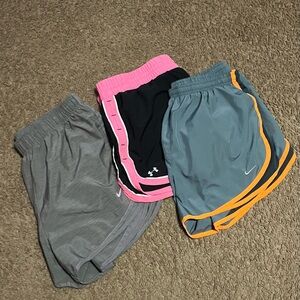 Nike and Under Armour adult Athletic Shorts Set